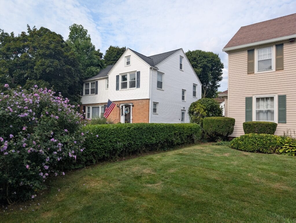 Bushes trimmed and shaped after cleanup in Brighton NY